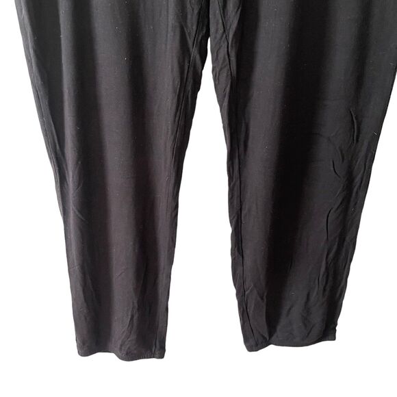 Daily Ritual Plus 2XL Jogger Pants Black Drawstring Waist Sweatpants - Picture 5 of 6